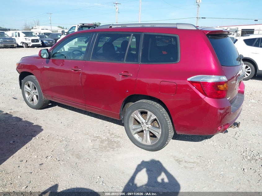 TOYOTA HIGHLANDER 2009 VIN JTEES43A792118538
