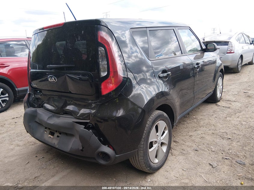 Vin: kndjn2a27f7228501, lot: 46607046, kia soul 20154