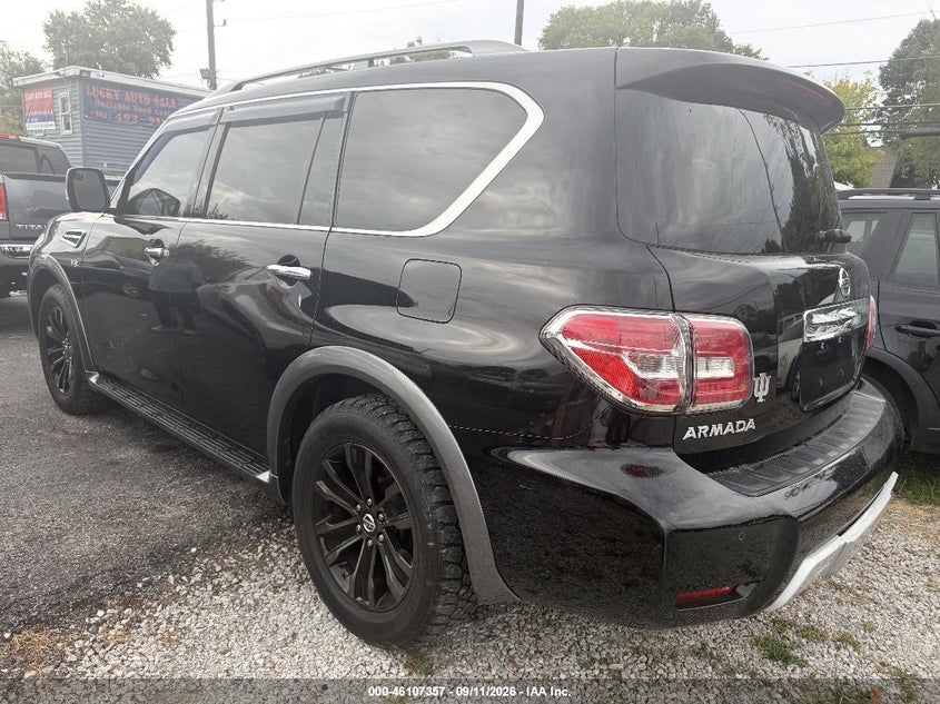 Vin: jn8ay2ne1h9707312, lot: 46607073, nissan armada platinum 20173