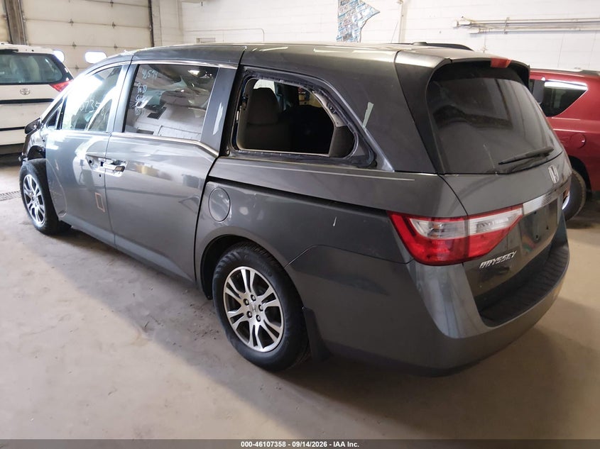 Vin: 5fnrl5h66cb080754, lot: 46607074, honda odyssey ex-l 20123