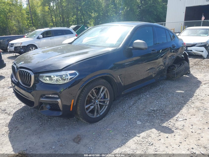 2020 BMW X4, Удар сзади, IAAI, VIN 5UX2V5C07LLE69576 — фото 2