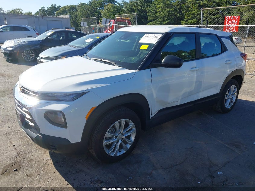 Vin: kl79mms21pb163897, lot: 46607096, chevrolet trailblazer fwd ls 20232