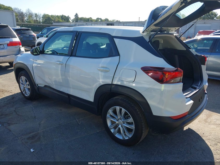 Vin: kl79mms21pb163897, lot: 46607096, chevrolet trailblazer fwd ls 20233