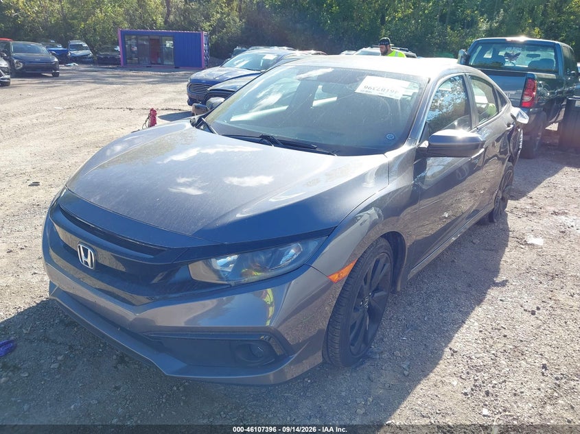2019 Honda Civic, Left Side, IAAI, VIN 2HGFC2F80KH572907 — photo 2
