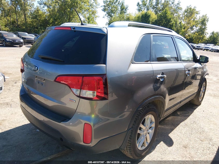 Vin: 5xykt3a65fg588405, lot: 46607113, kia sorento lx 20154