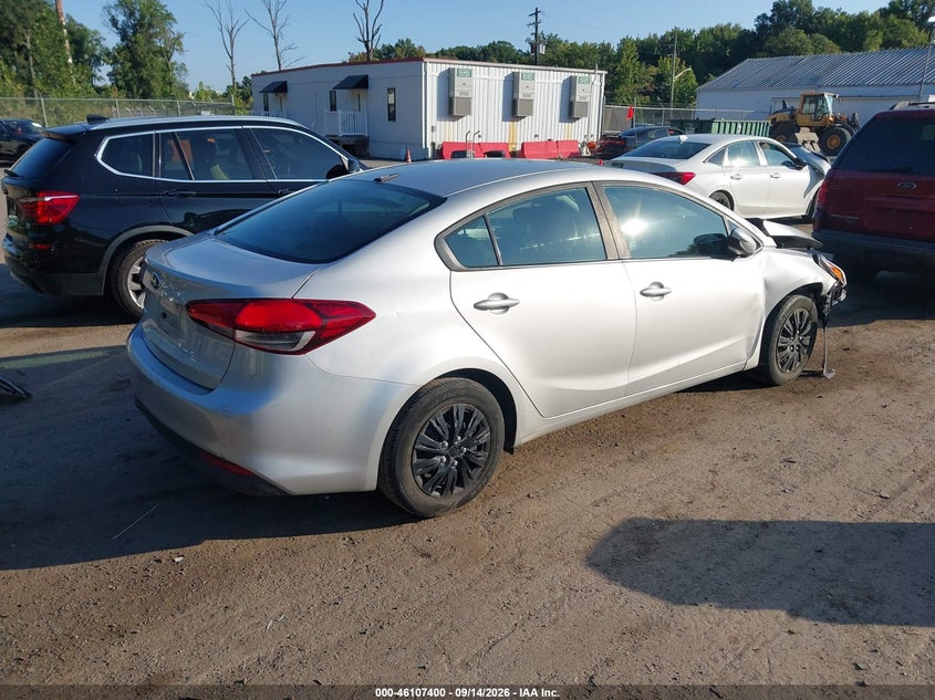 Vin: 3kpfk4a7xhe108586, lot: 46607116, kia forte lx 20174