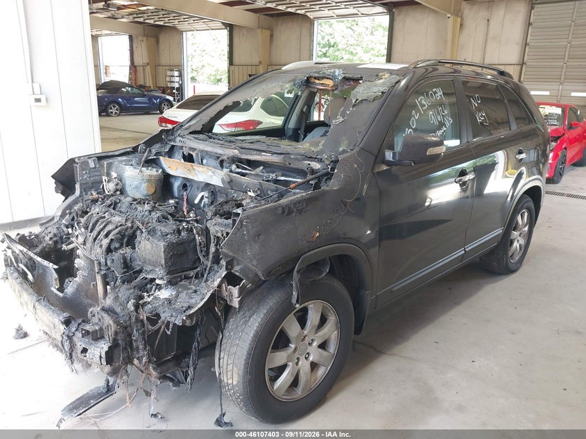 Vin: 5xykt3a65dg381302, lot: 46607119, kia sorento lx 20132