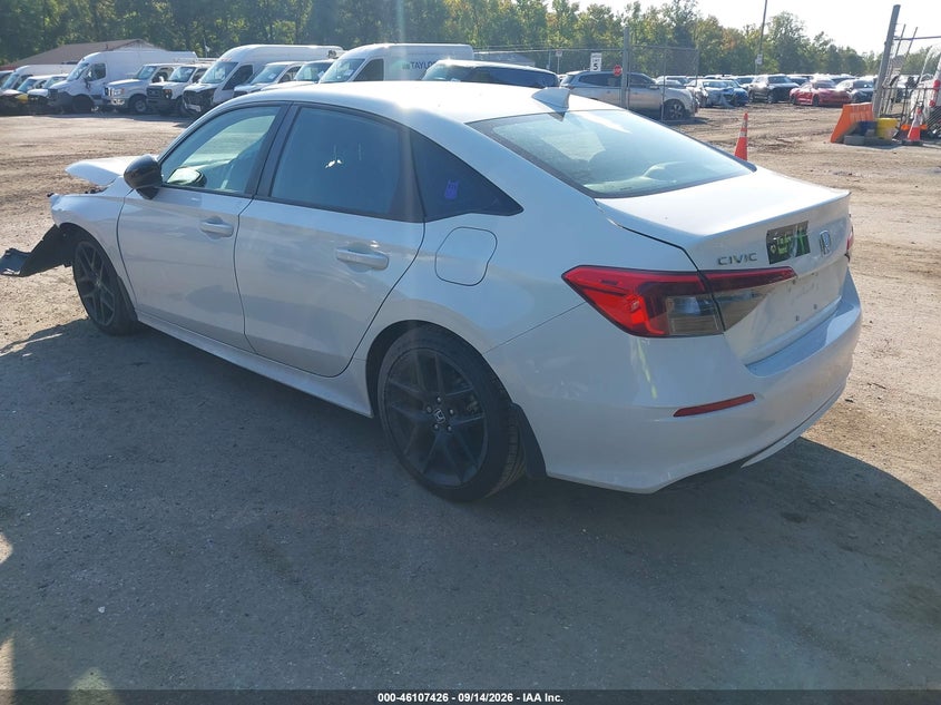 Vin: 2hgfe2f58ph552878, lot: 46607142, honda civic sport 20233