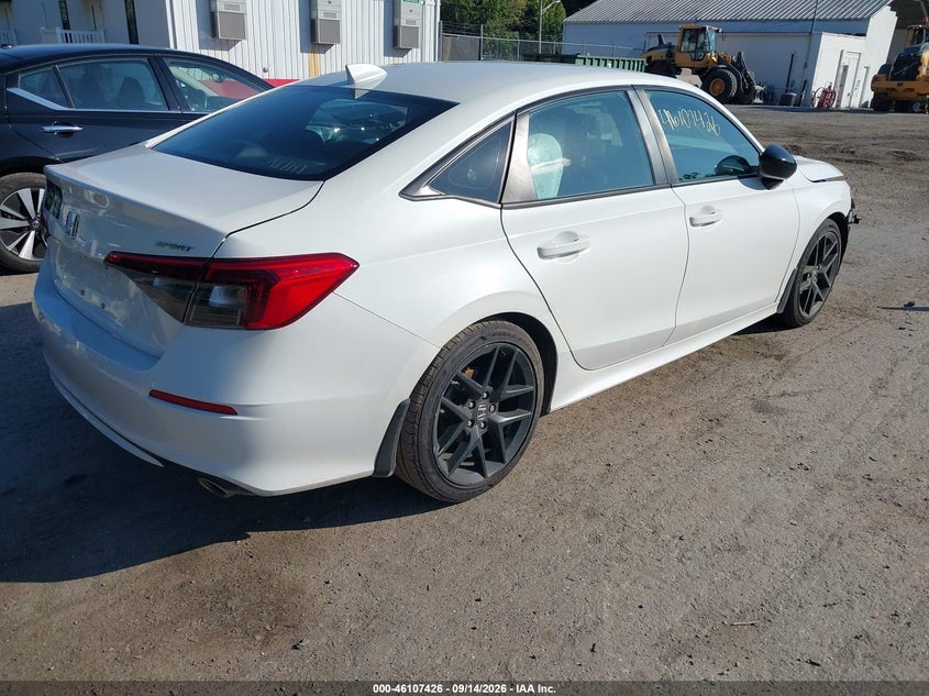 Vin: 2hgfe2f58ph552878, lot: 46607142, honda civic sport 20234