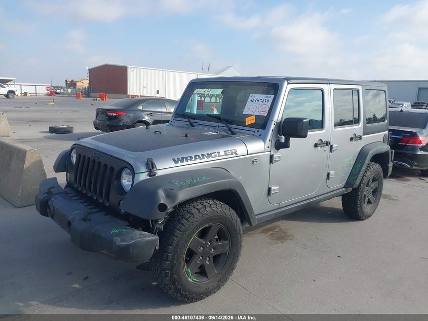 Vin: 1c4bjwdg5hl594420, lot: 46607155, jeep wrangler unlimited big bear 4x4 20172