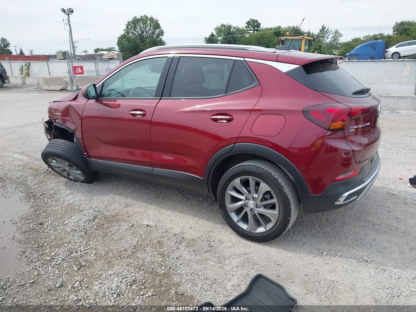 Vin: kl4mmgsl1pb105936, lot: 46607188, buick encore gx essence awd 20233