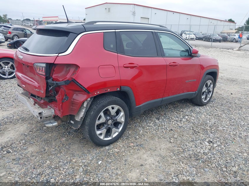 Vin: 3c4njdcb8jt315950, lot: 46607191, jeep compass limited 4x4 20184