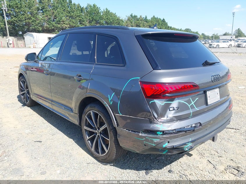 Vin: wa1vxbf74nd019663, lot: 46607201, audi q7 prestige 55 tfsi quattro tiptronic 20223