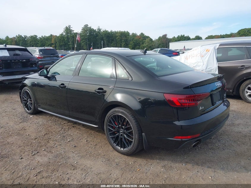 Vin: wauenaf48ja099229, lot: 46607212, audi a4 2.0t premium/2.0t tech premium 20183