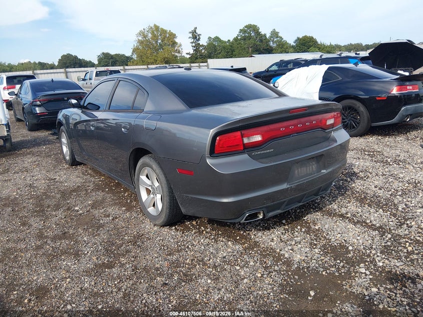 Vin: 2c3cdxbg2ch245052, lot: 46607222, dodge charger se 20123