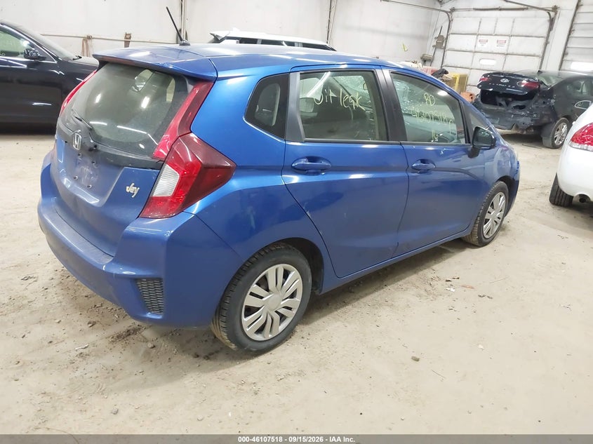 Vin: jhmgk5h54gs010307, lot: 46607234, honda fit lx 20164