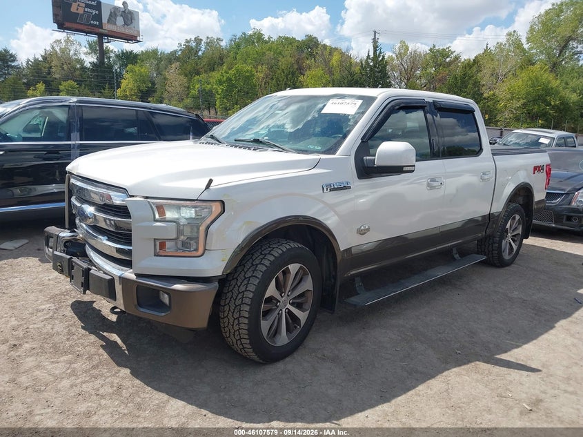 Vin: 1ftew1ef8gfa63250, lot: 46607296, ford f-150 king ranch 20162