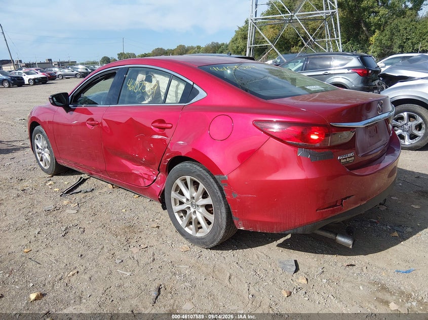 Vin: jm1gj1u50f1207496, lot: 46607305, mazda mazda6 i sport 20153