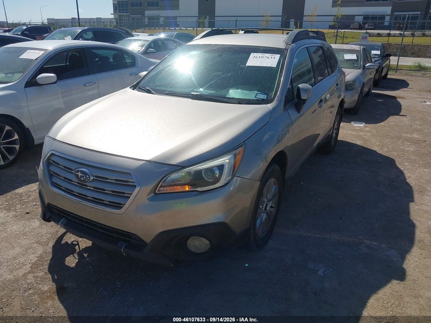 Vin: 4s4bsaccxg3357284, lot: 46607349, subaru outback 2.5i premium 20162