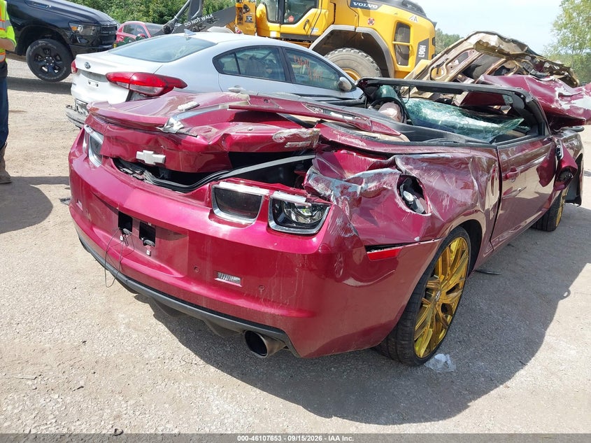 Vin: 2g1fk3dj0b9166352, lot: 46607369, chevrolet camaro 2ss 20114