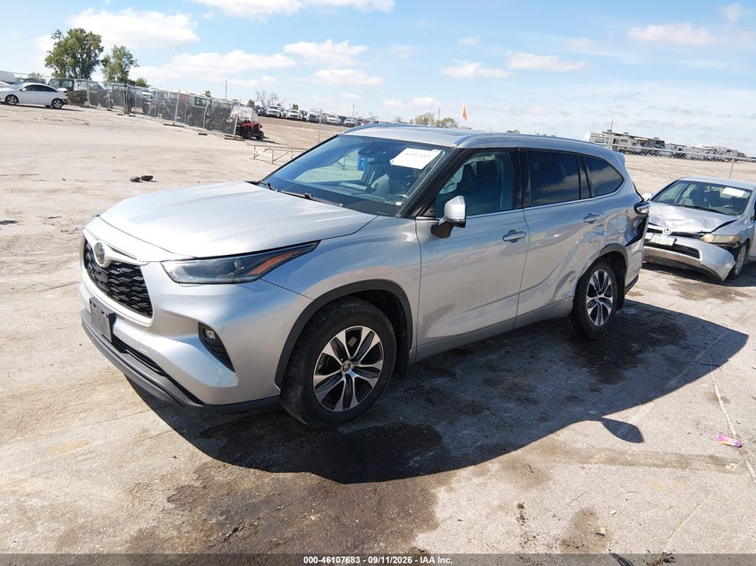 Vin: 5tdgzrbh1ms548071, lot: 46607399, toyota highlander xle 20212