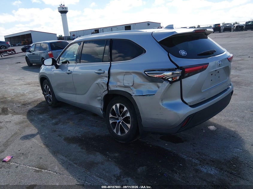 Vin: 5tdgzrbh1ms548071, lot: 46607399, toyota highlander xle 20213