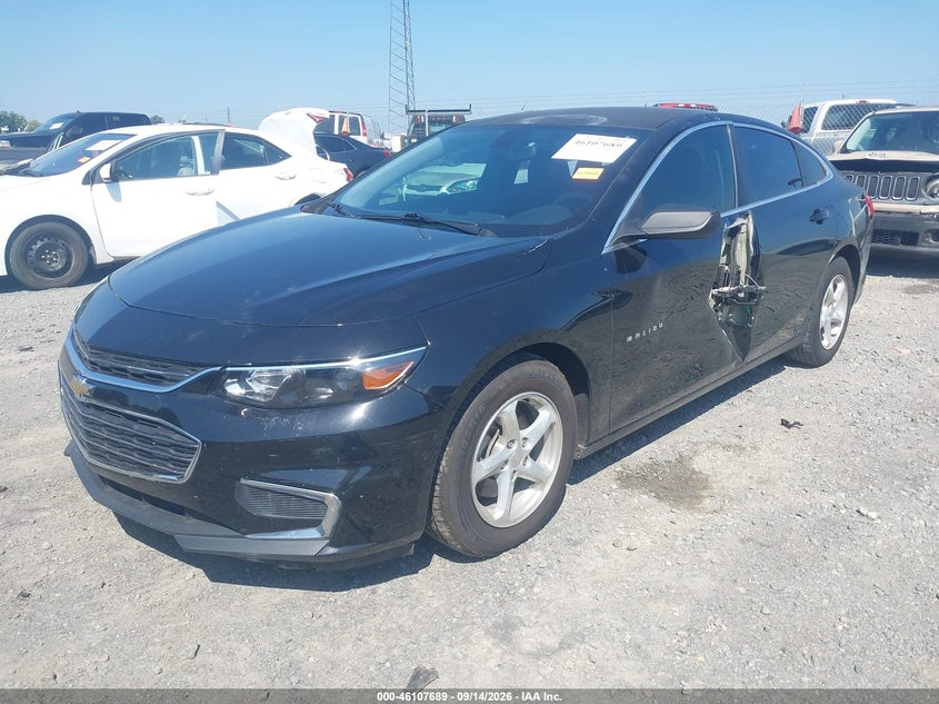 Vin: 1g1zb5st5hf222606, lot: 46607405, chevrolet malibu ls 20172