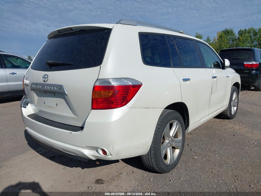 Vin: jteyk3ehxa2098503, lot: 46607414, toyota highlander limited v6 20104