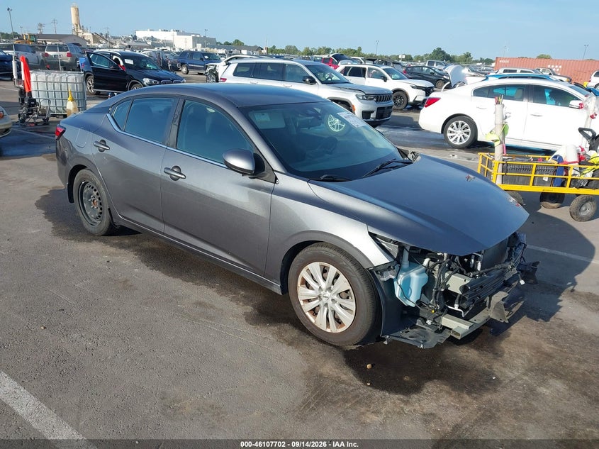 Vin: 3n1ab8bv8ly273237, lot: 46607418, nissan sentra s xtronic cvt 2020 img_1