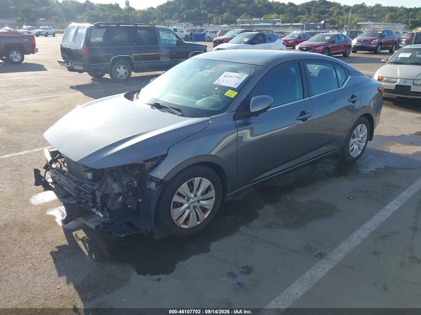 Vin: 3n1ab8bv8ly273237, lot: 46607418, nissan sentra s xtronic cvt 20202