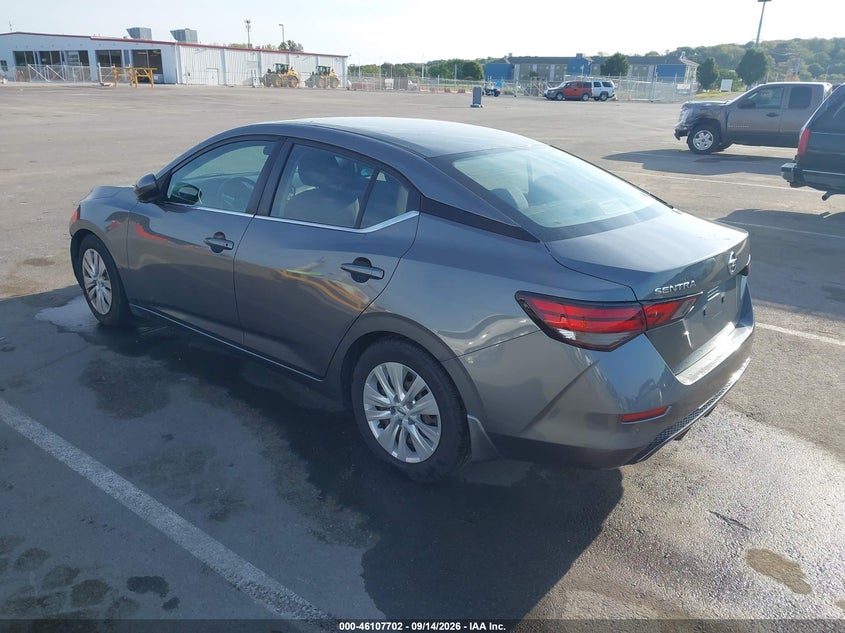 Vin: 3n1ab8bv8ly273237, lot: 46607418, nissan sentra s xtronic cvt 20203