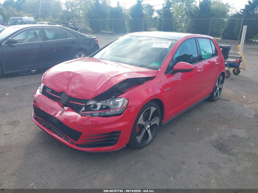 Vin: 3vw4t7au5fm006379, lot: 46607456, volkswagen golf gti 2.0t se 4-door 20152