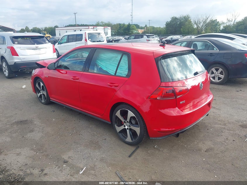 Vin: 3vw4t7au5fm006379, lot: 46607456, volkswagen golf gti 2.0t se 4-door 20153