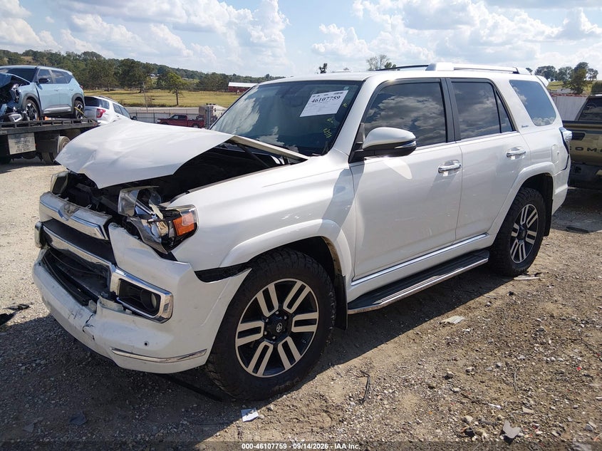Vin: jtebu5jr4j5507751, lot: 46607475, toyota 4runner limited 20182