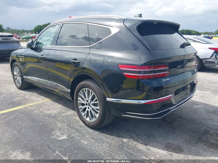 Vin: kmuhfesb0su255334, lot: 46607481, genesis gv80 2.5t standard awd 20253