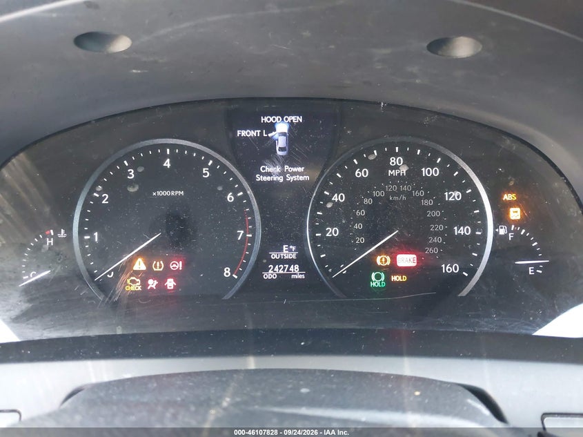 LEXUS LS 460 2016 VIN JTHBL5EF5G5141037