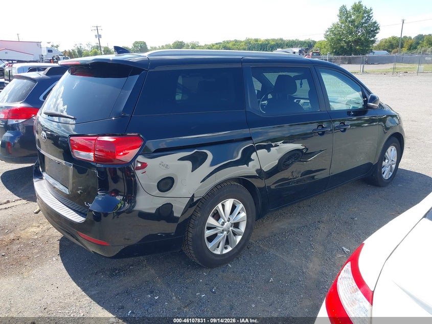 Vin: kndmb5c15f6074677, lot: 46607547, kia sedona lx 20154