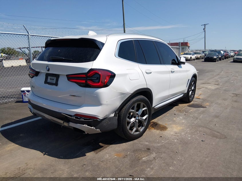 Vin: 5ux43dp08n9k35804, lot: 46607562, bmw x3 sdrive30i 20224