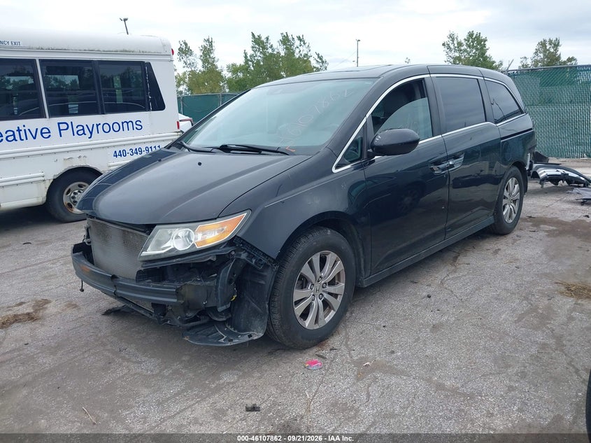 Vin: 5fnrl5h68eb018680, lot: 46607578, honda odyssey ex-l 20142
