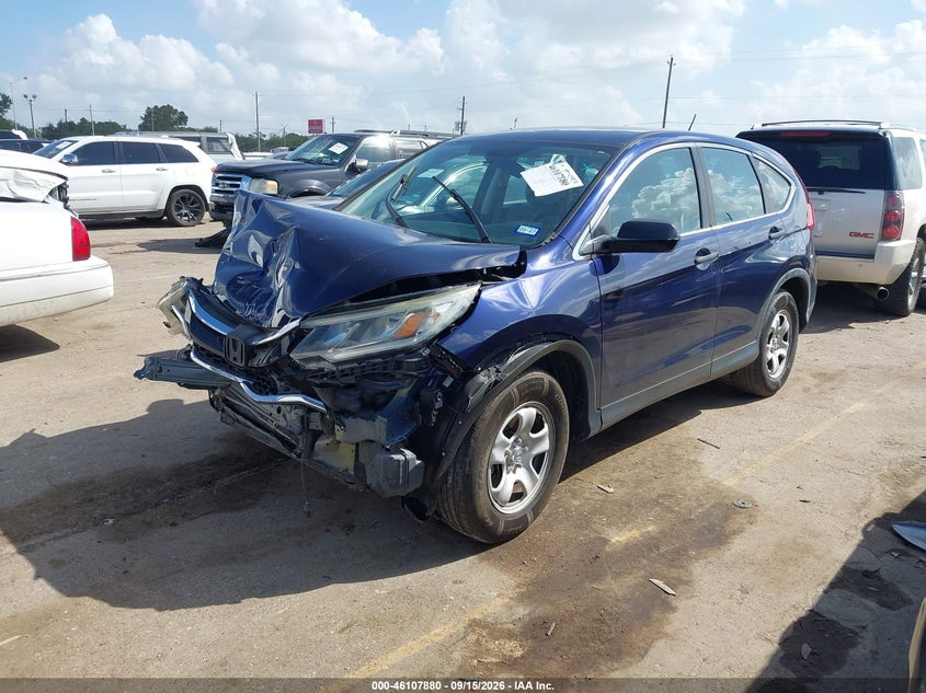 Vin: 3czrm3h33fg709869, lot: 46607596, honda cr-v lx 20152