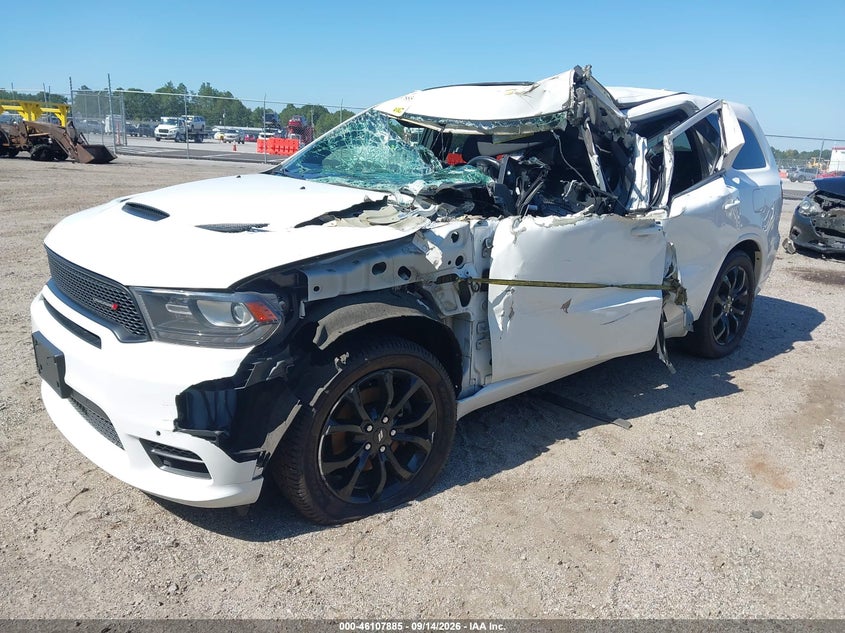 Vin: 1c4sdjct8kc848752, lot: 46607601, dodge durango r/t awd 20192