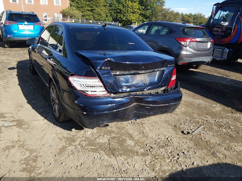Vin: wddgf8ab4dr274014, lot: 46607607, mercedes-benz c 300 luxury 4matic 20133