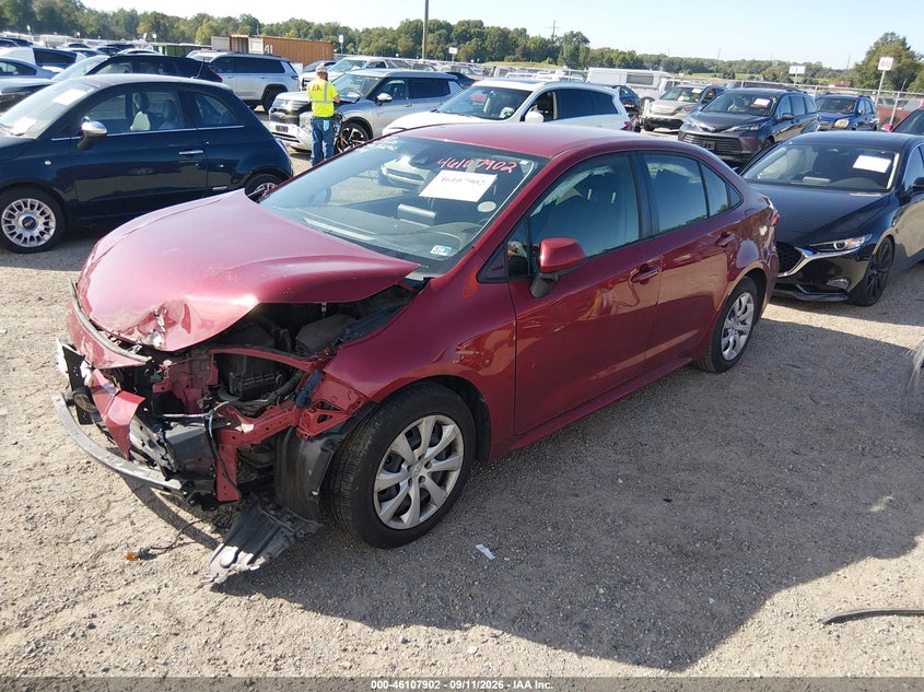 Vin: jtdepmae1nj215097, lot: 46607618, toyota corolla le 20222