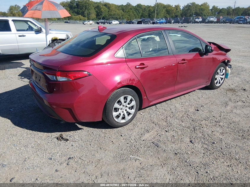 Vin: jtdepmae1nj215097, lot: 46607618, toyota corolla le 20224