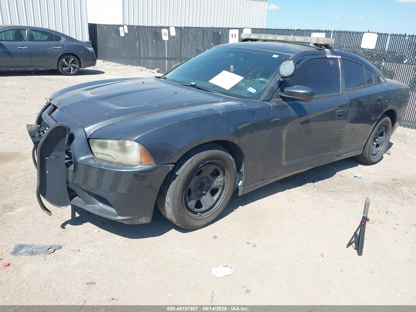 Vin: 2c3cdxag2eh121142, lot: 46607624, dodge charger police 20142