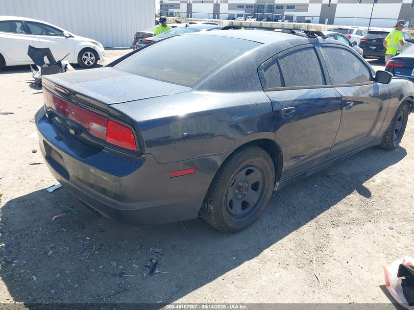 Vin: 2c3cdxag2eh121142, lot: 46607624, dodge charger police 20144