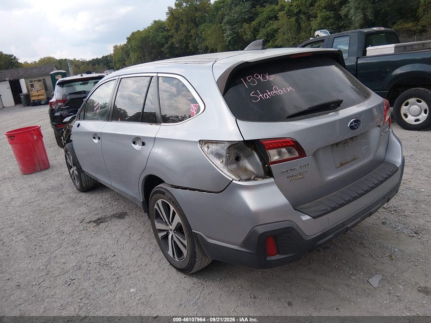 Vin: 4s4bsanc6j3343077, lot: 46607680, subaru outback 2.5i limited 20183