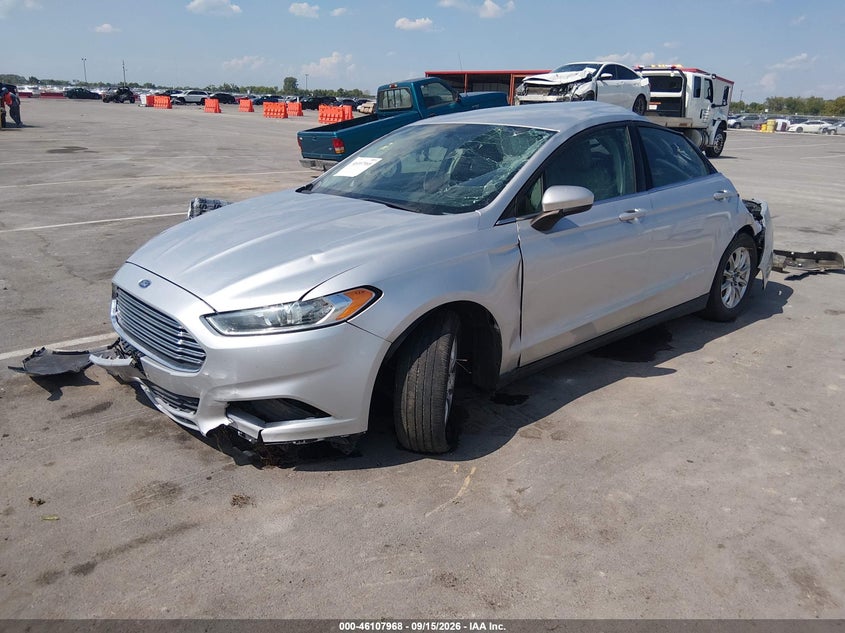 Vin: 1fa6p0g76f5119083, lot: 46607684, ford fusion s 20152