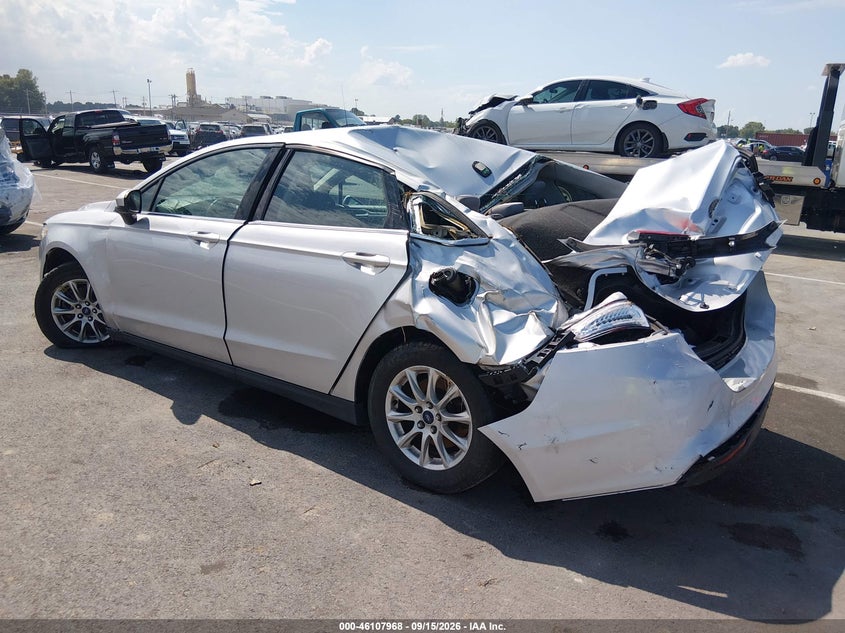 Vin: 1fa6p0g76f5119083, lot: 46607684, ford fusion s 20153