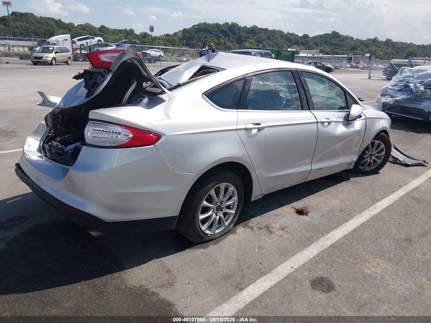 Vin: 1fa6p0g76f5119083, lot: 46607684, ford fusion s 20154